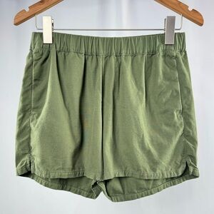 Madewell Pull On Cloth Shorts in Green Size Small‎
